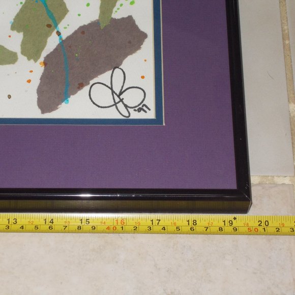 Unique signed wall art framed ready to mount - Picture 4 of 7